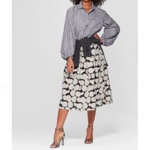 NEW Plus Size 22 Who What Wear Rose Print Skirt from Target Pretty!
